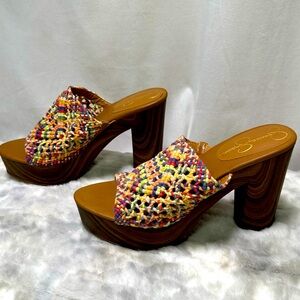 Jessica Simpson Multicolor Platform Sandals
